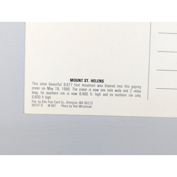 Vintage 1980 Mount St Helens Washington USA Volcano eruption post cards x 4, - Picture 9 of 10